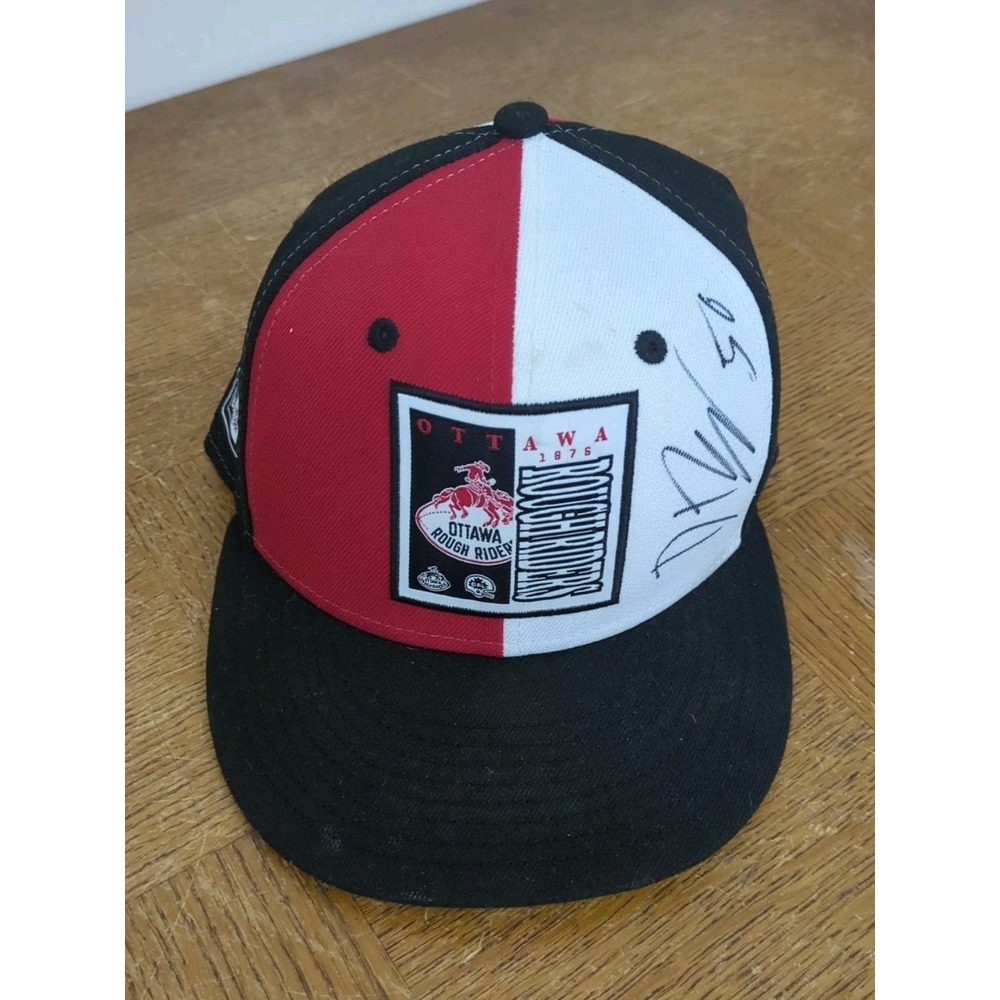 New Era Turf Traditions‎ Ottawa RoughRiders Hat Snapback Football CFL - Signed